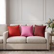 Vidaxl kussen met kussen houten 2 st roze polyester