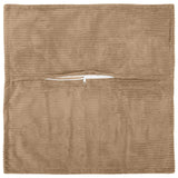 Vidaxl kussensloop 6 st houten bruin 35 x 35 cm corduroy