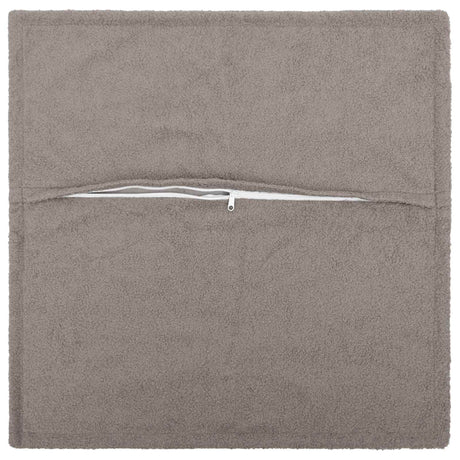 Vidaxl kussensloop 2 pcs houten lichtgrijs 35 x 35 cm bouclé