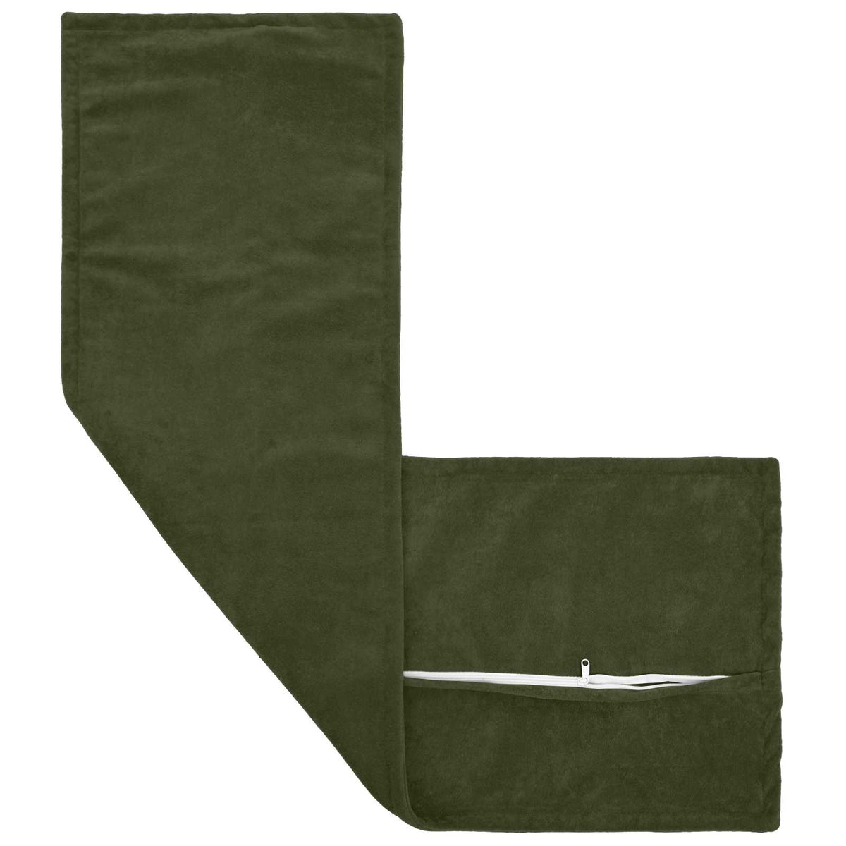 Vidaxl kussensloop houten groen 40 x 145 cm microfiber fleece