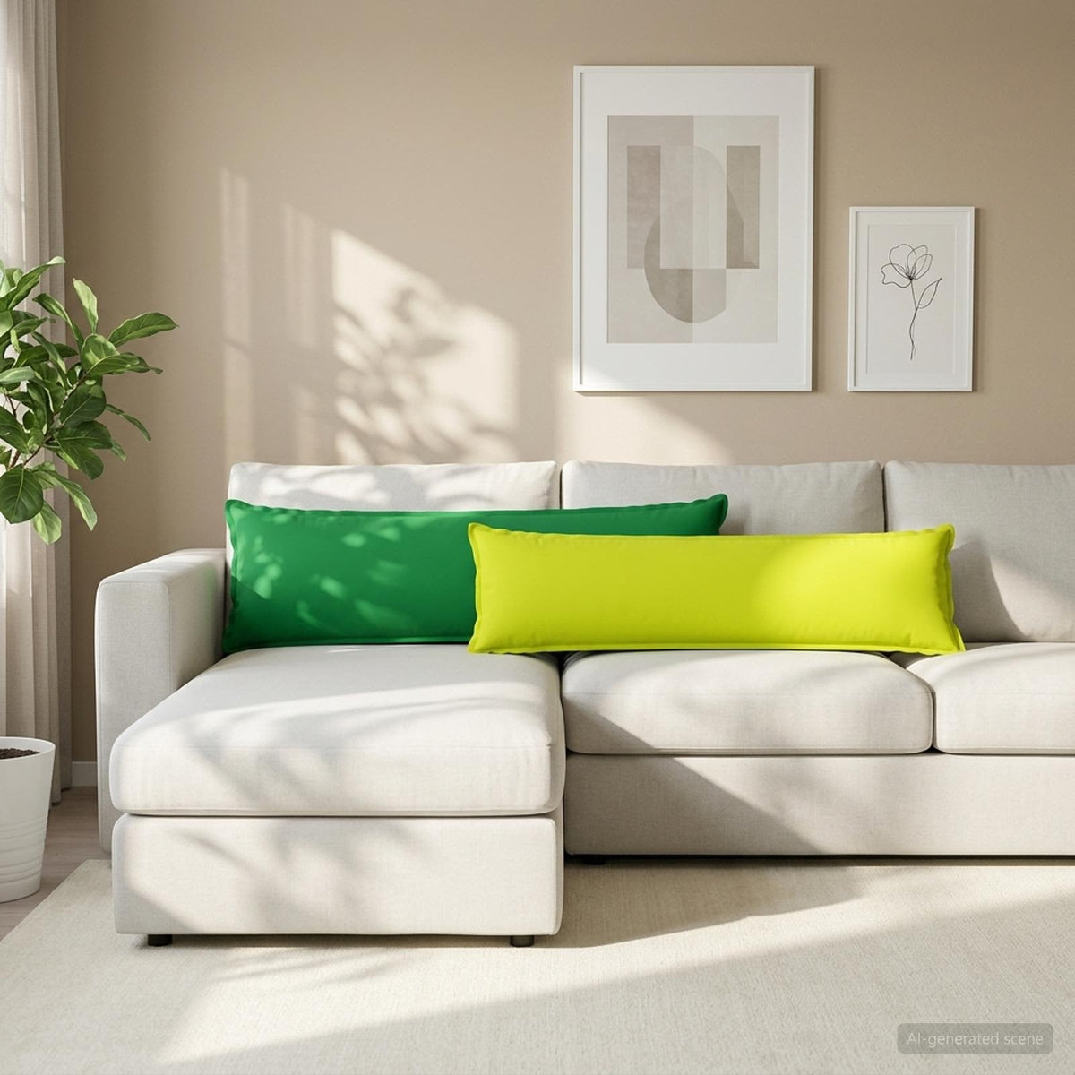 Vidaxl kussen met kussen houten groen 40 x 145 cm polyester