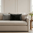 Vidaxl kussensloop 2 st houten antraciet 30 x 50 cm chenille stof