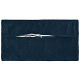 Vidaxl kussensloop 2 pcs houten blauw 40 x 70 cm microfiber fleece