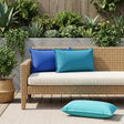 Vidaxl kussen met kussen houten 2 st lichtblauw polyester
