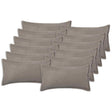 Vidaxl kussensloop 12 pcs houten lichtgrijs 40 x 80 cm bouclé