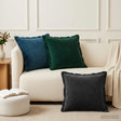 Vidaxl kussen met kussen houten 12 st blauw fluweel