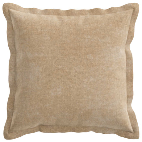 Vidaxl kussensloop 2 st houten taupe 45 x 45 cm chenille stof