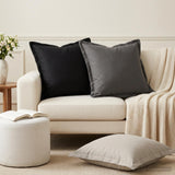 Vidaxl kussen met kussen houten 12 st grijs polyester