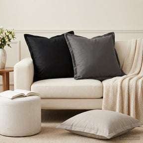 Vidaxl kussen met kussen houten 12 st grijs polyester