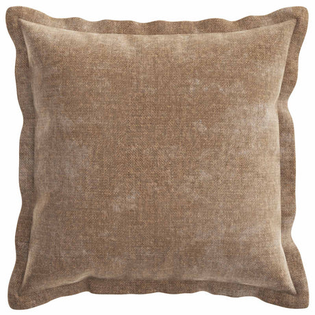Vidaxl kussensloop 2 st houten bruin 50 x 50 cm chenille stof