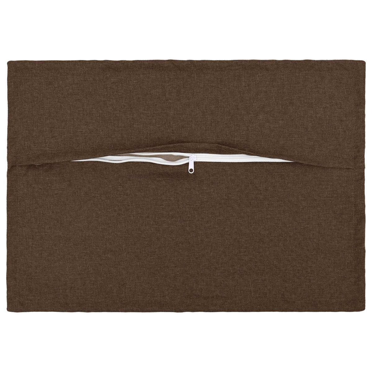 Vidaxl kussensloop 6 st houten bruin 50 x 70 cm faux linnen