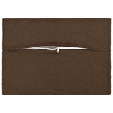 Vidaxl kussensloop 6 st houten bruin 50 x 70 cm faux linnen