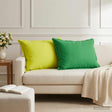 Vidaxl kussen met kussen houten 2 st helder groen polyester