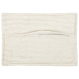 Vidaxl kussensloop 2 st houten crèmekleurig 50 x 75 cm corduroy