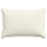 Vidaxl kussensloop 2 st houten crèmekleurig 50 x 75 cm corduroy