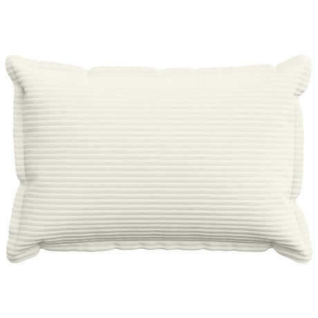 Vidaxl kussensloop 2 st houten crèmekleurig 50 x 75 cm corduroy