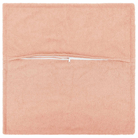 Vidaxl kussensloop 6 pcs houten roze 55 x 55 cm bouclé