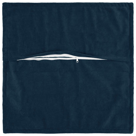 Vidaxl kussensloop 6 pcs houten blauw 65 x 65 cm microfiber fleece