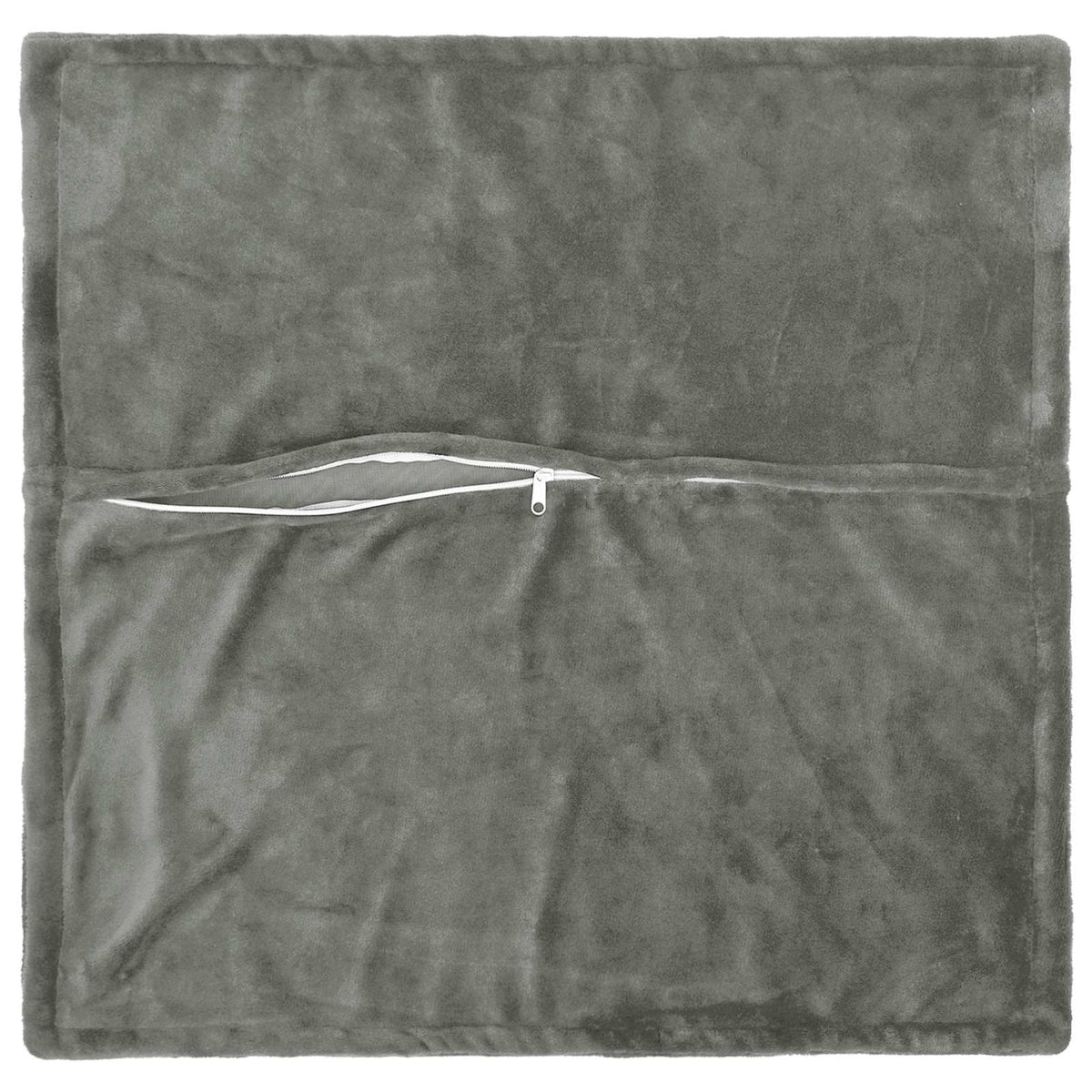 Vidaxl kussensloop 6 pcs houten donkergrijs 65 x 65 cm flanel