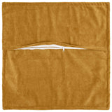 Vidaxl kussensloop 2 pcs houten geel 80 x 80 cm microfiber fleece