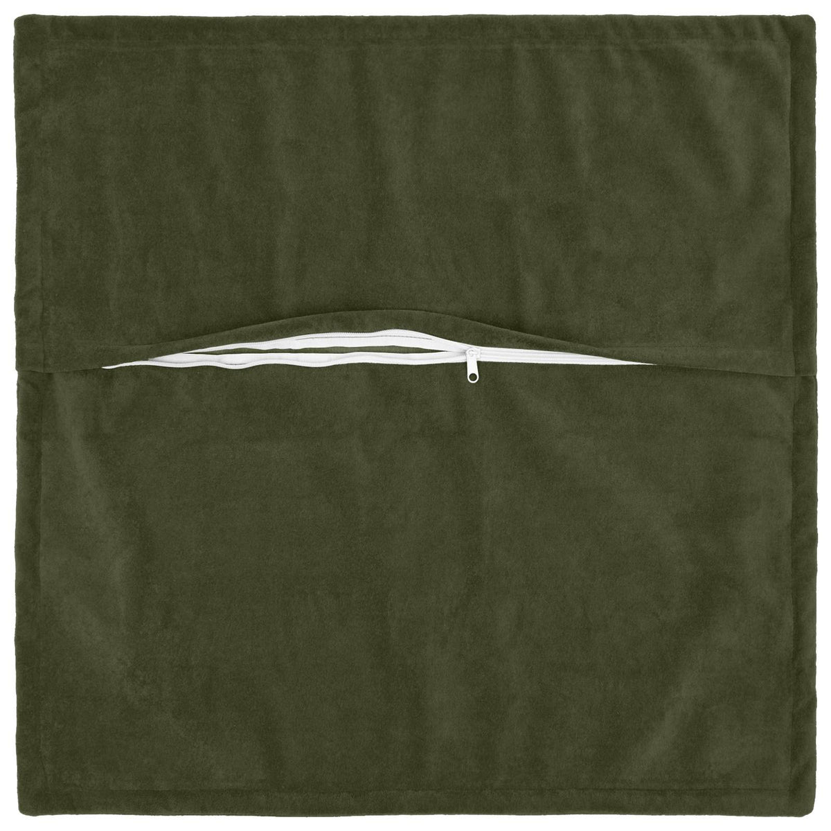 Vidaxl kussensloop 2 pcs houten groen 80 x 80 cm microfiber fleece