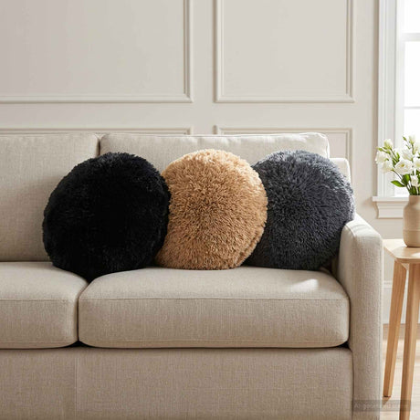 Vidaxl kussen met kussen heerlen 6 st antraciet pv fleece