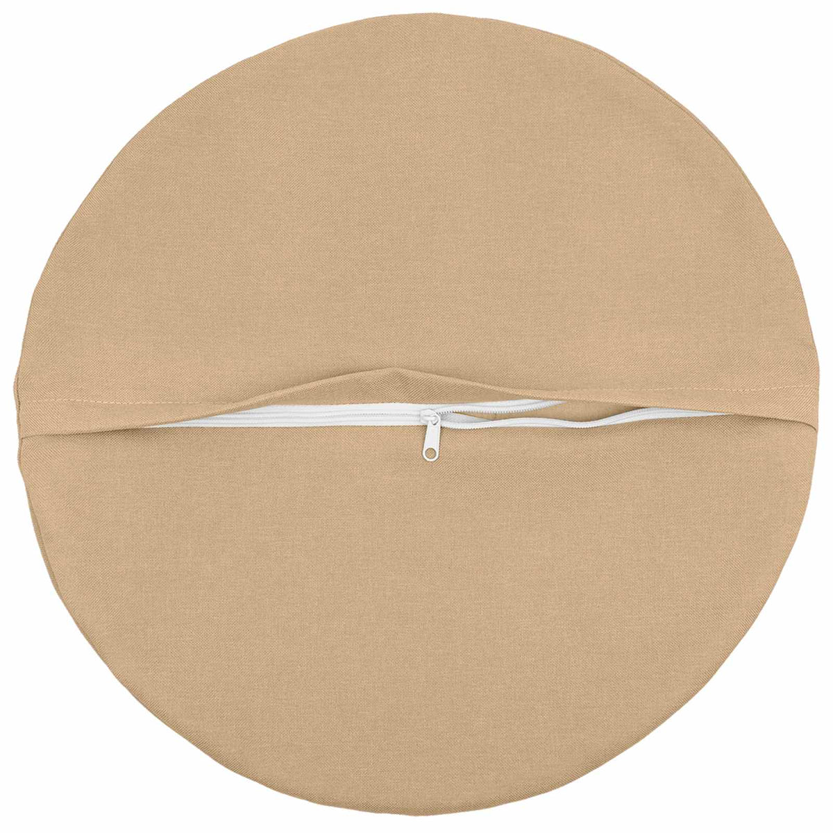 Vidaxl kussensloop 2 st heerlen crèmekleurig ø 50 cm stof