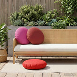 Vidaxl kussensloop 2 pcs heerlen rood ø 50 cm polyester