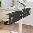 Vidaxl onder bureaublad kabelmanagement tray 2 st zwart