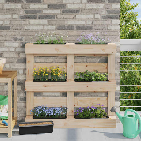 Vidaxl bloembakken voor euro-pallets 24 st zwart 36 x 13,5 x 9,5 cm