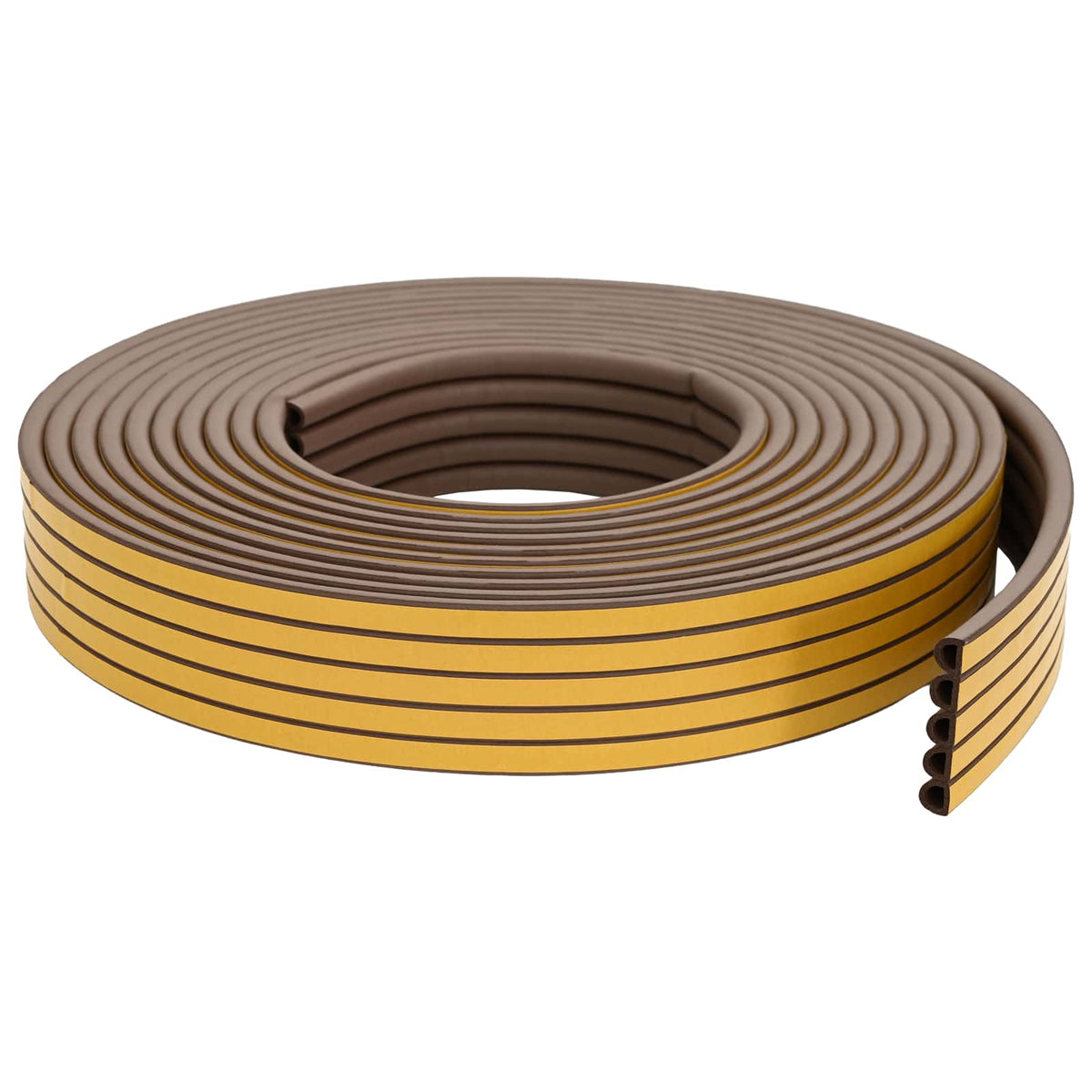 Vidaxl zelfklevende raamafdichting bruin 9 x 8 mm 12 m epdm-schuim