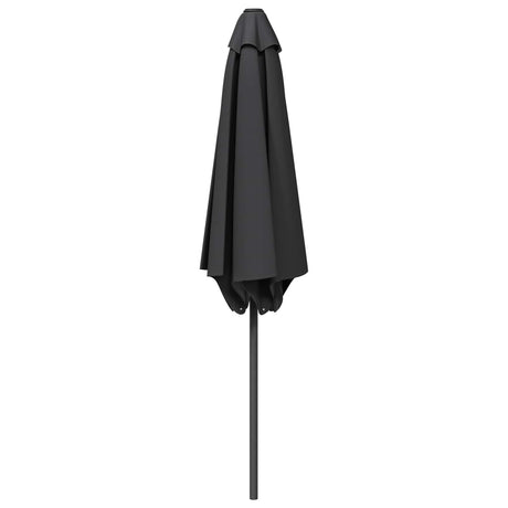 Vidaxl tuinparasol 230 x 230 cm polyester rechthoekig antracietkleurig