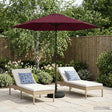 Vidaxl tuinparasol met basis 230 x 230 cm polyester rechthoekig