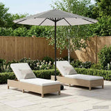 Vidaxl tuinparasol met basis 230 x 230 cm polyester rechthoekig