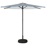Vidaxl tuinparasol met basis 270 x 270 cm polyester rechthoekig