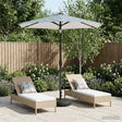 Vidaxl tuinparasol met led-lampen en voet 230 x 230 cm polyester