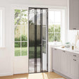 Vidaxl insect deurenscherm met gaaskleed zwart 70 x 220 cm polyester