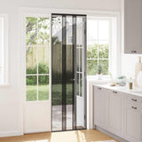 Vidaxl insect deurenscherm met gaaskleed zwart 70 x 220 cm polyester