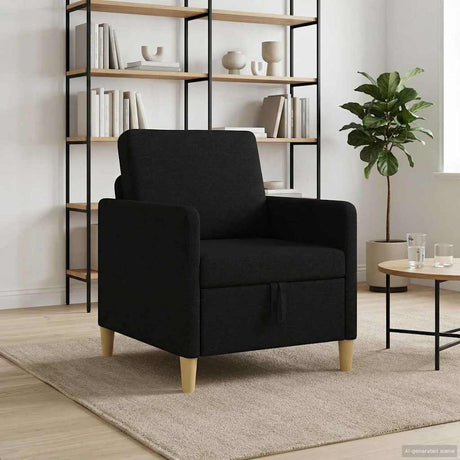 Vidaxl bank met opslag zwart 72 x 78 x 87 cm polyester