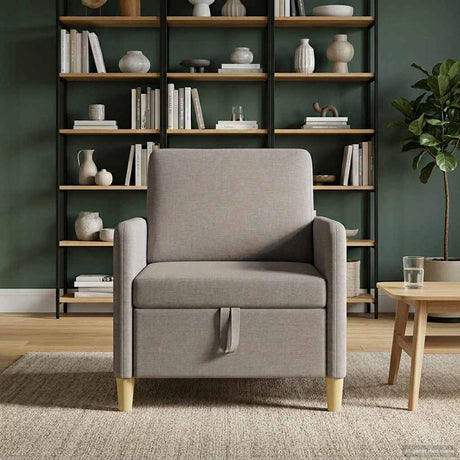 Vidaxl bank met opslag taupe 72 x 78 x 87 cm polyester