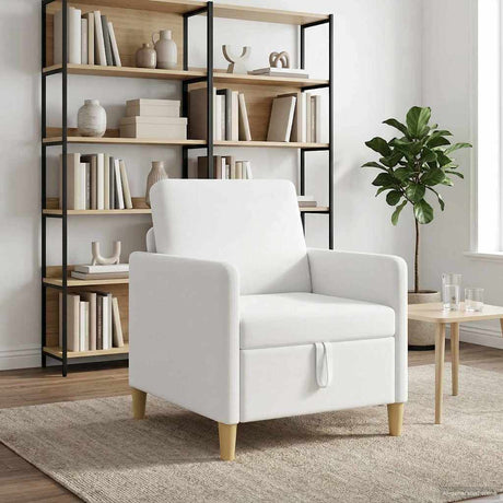 Vidaxl bank met opslag wit 72 x 78 x 87 cm polyester