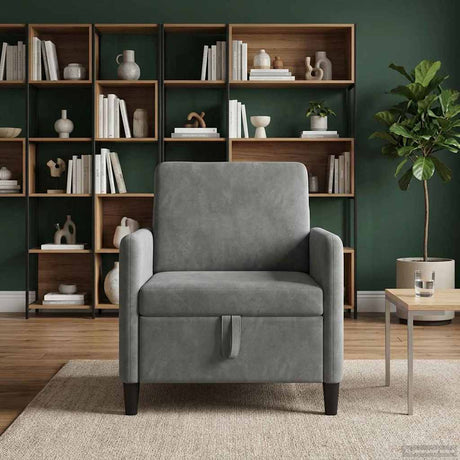 Vidaxl bank met opslag donkergrijs 72 x 78 x 87 cm polyester