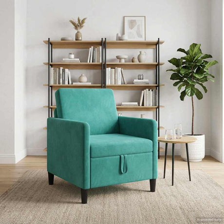 Vidaxl bank met opslag turquoise 72 x 78 x 87 cm polyester