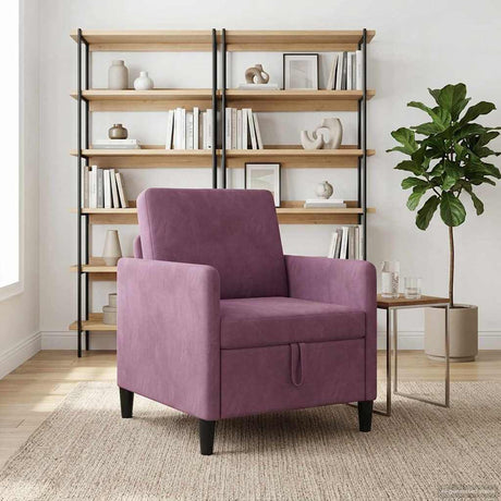 Vidaxl bank met opslag paars 72 x 78 x 87 cm polyester