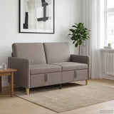 Vidaxl bank met opslag taupe 152 x 78 x 87 cm polyester