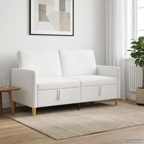 Vidaxl bank met opslag wit 152 x 78 x 87 cm polyester