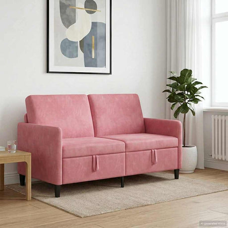 Vidaxl bank met opslag roze 152 x 78 x 87 cm polyester