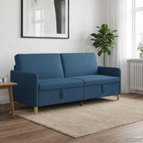 Vidaxl bank met opslag blauw 192 x 78 x 87 cm polyester