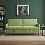 Vidaxl bank met opslag lichtgroen 192 x 78 x 87 cm polyester