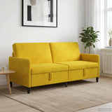 Vidaxl bank met opslag geel 192 x 78 x 87 cm polyester